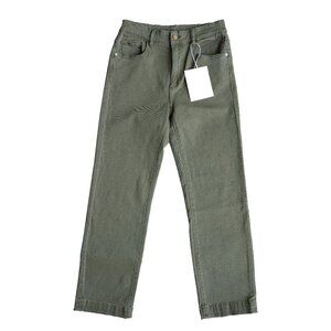 DL 1961 Patti Jeans Green Vintage Straight Olive Crop Retro Ankle Pant